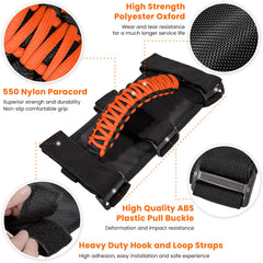 Heavy-duty strap and buckle provide stable, adjustable fit on 2-4 inch bars.
