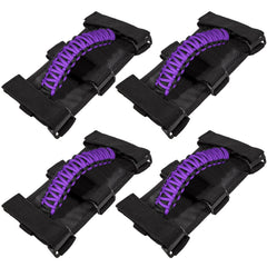 E-cowlboy purple ergonomic grip roll bar handle for Jeep, easier in-and-out