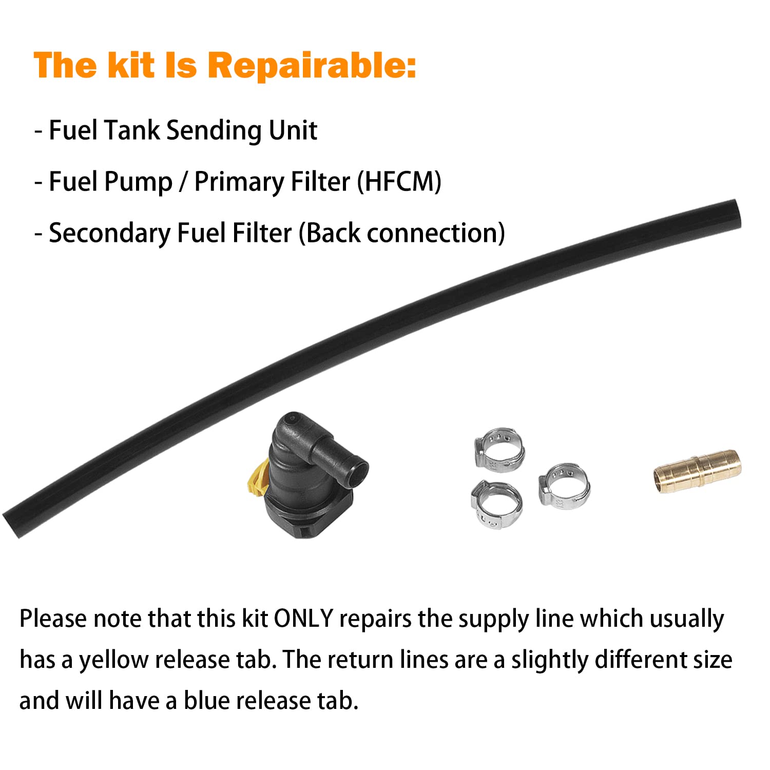E-cowlboy secondary fuel filter connector detail for reliable sealing.