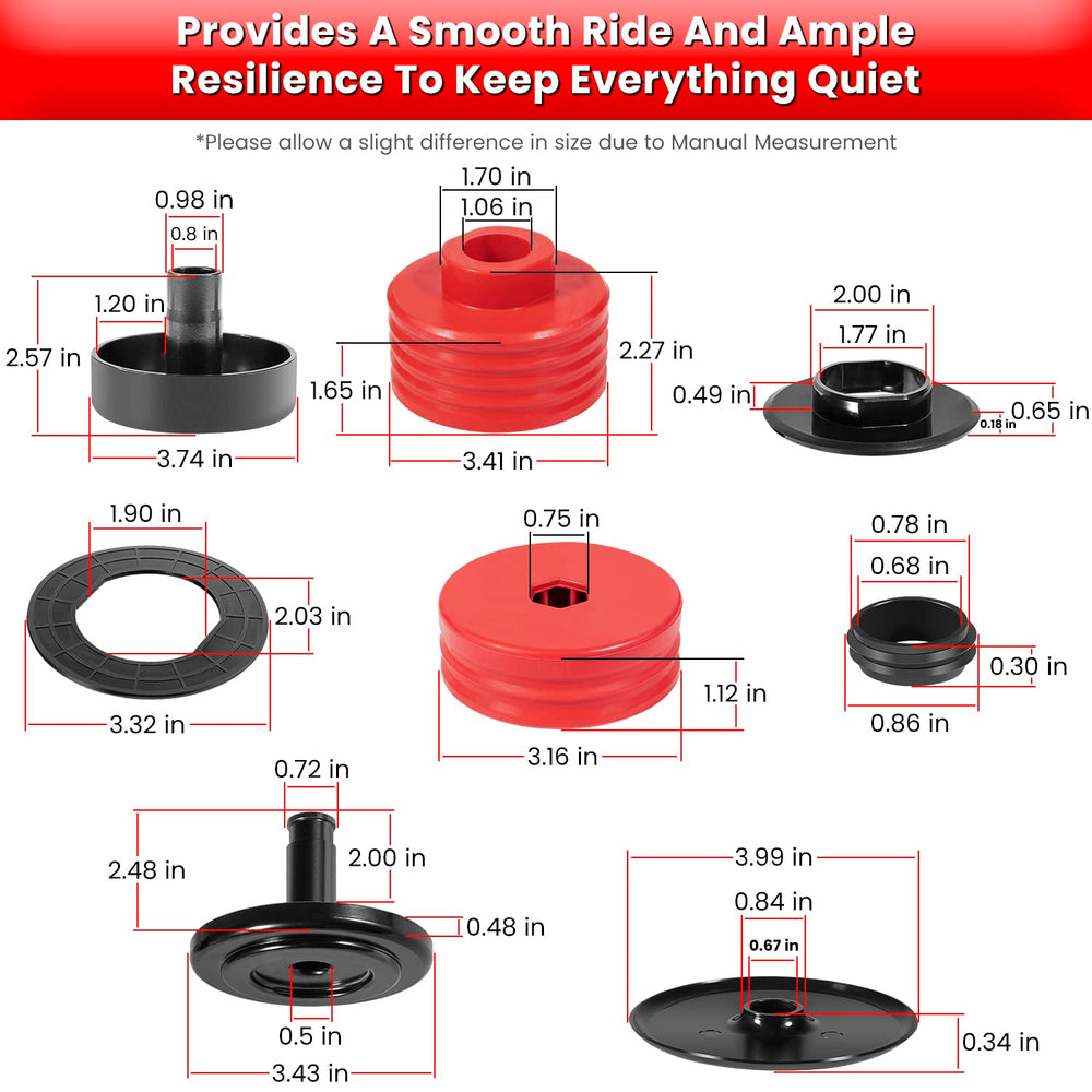 E-cowlboy silicone shims ensure proper gap and fit.