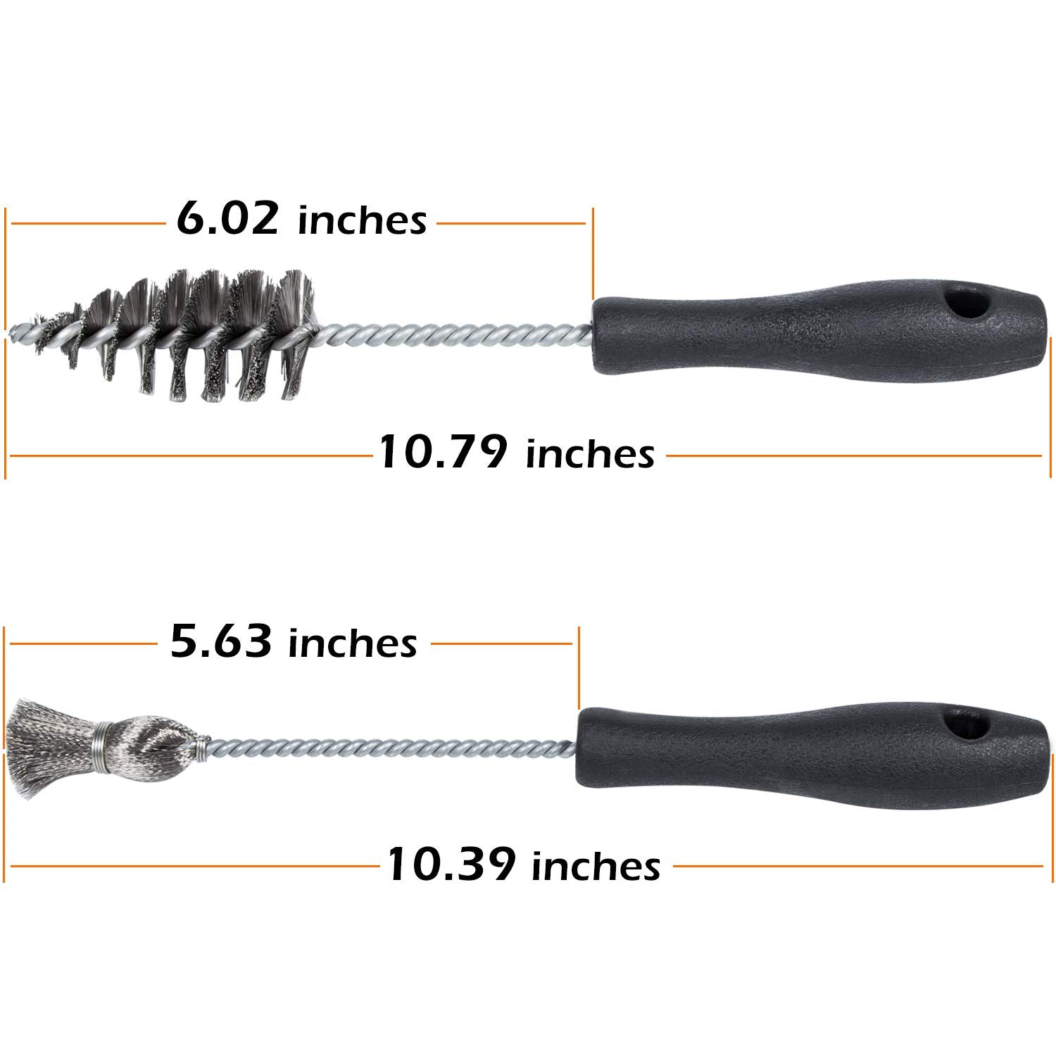 E-cowlboy stainless steel flat bottom brush for flat surface cleaning
