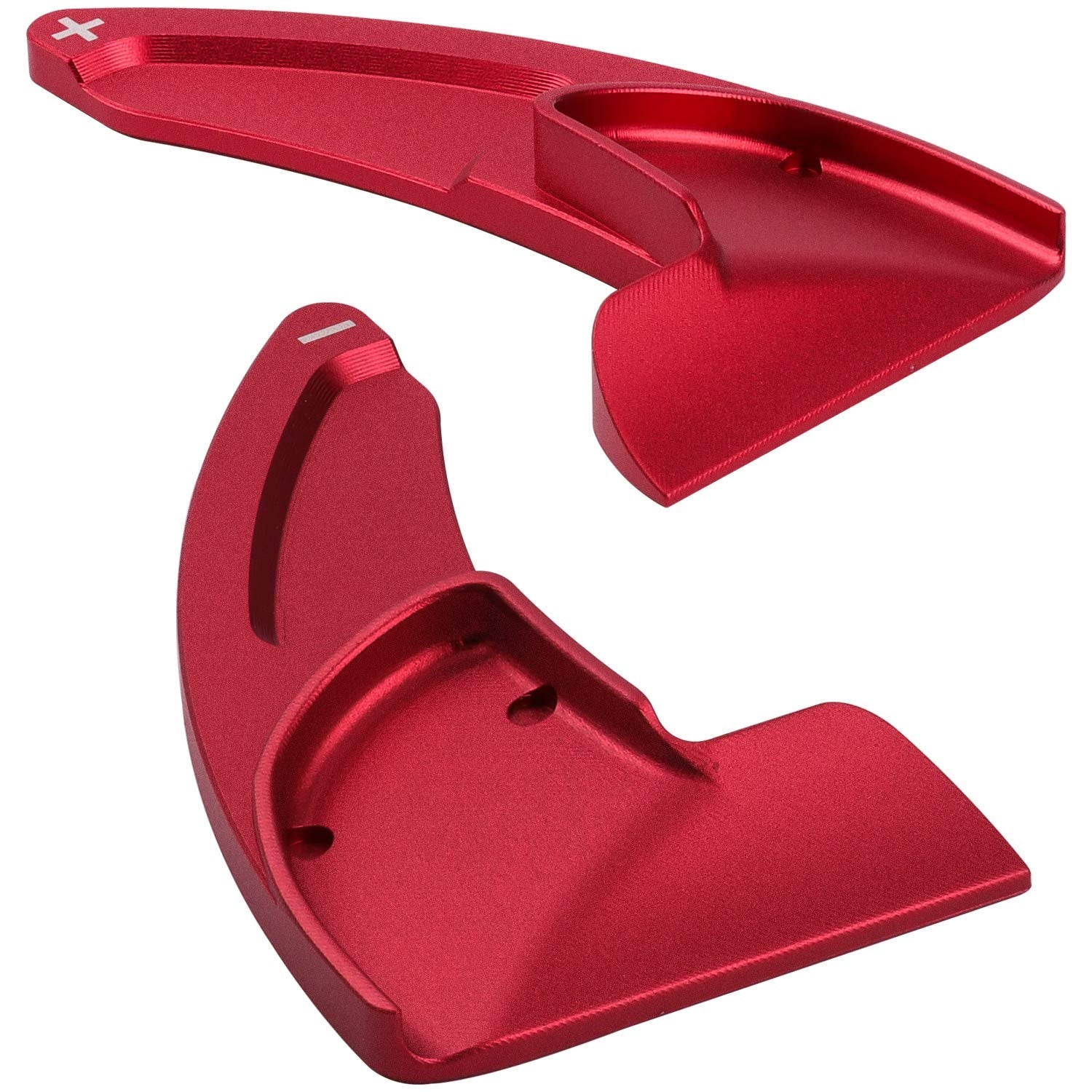 E-cowlboy red paddle close-up highlights anodized finish and precise fit.