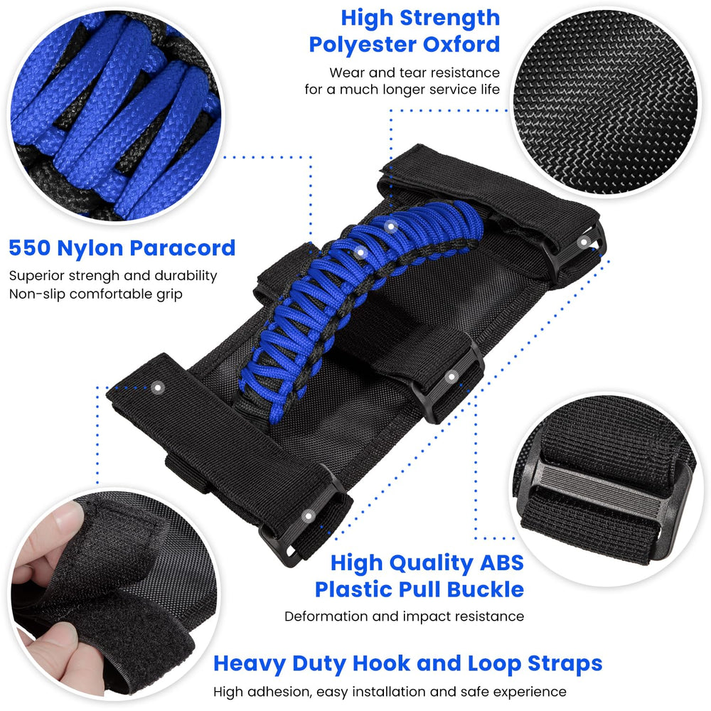 Three-strap secure fit ensures stable installation on various roll bars
