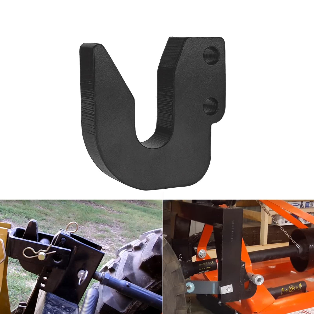 E-cowlboy Top Hook for Cat 1 hitch enables quick installation and secure fit.