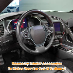 E-cowlboy UV-treated ABS trim preserves color on Corvette interior.