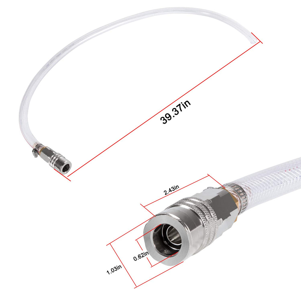 E-cowlboy durable hose material detail emphasizes high temperature and weather resistance.