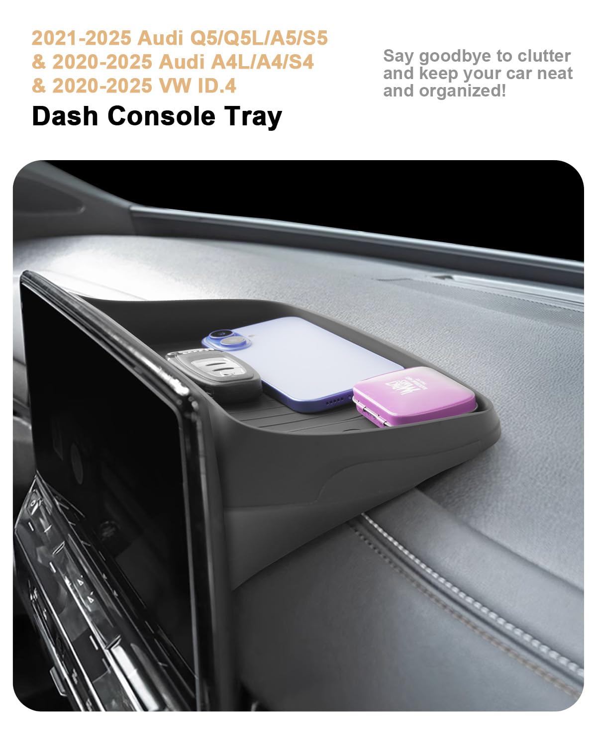 ECOZEN A4/S4 dash storage organizer silicone for stable placement