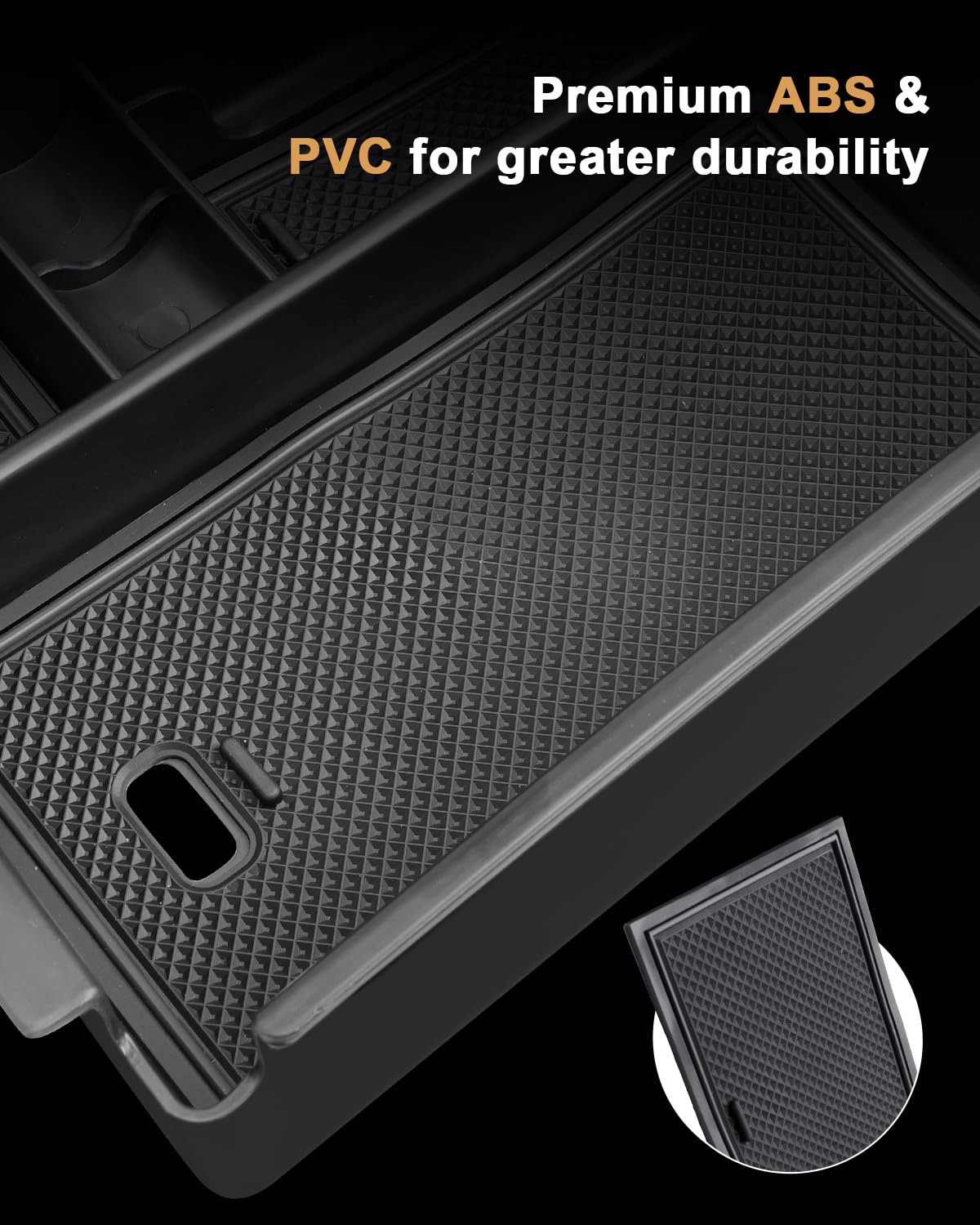 ECOZEN maximized center console space with multi-functional compartments.