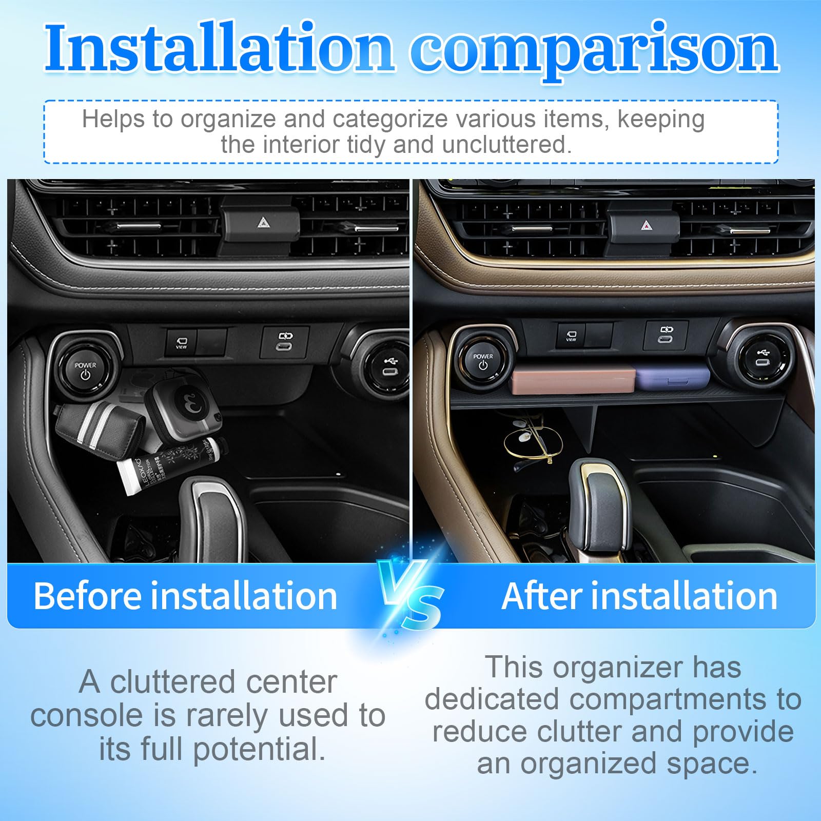 ABS matte finish detail adds durable, seamless interior look.
