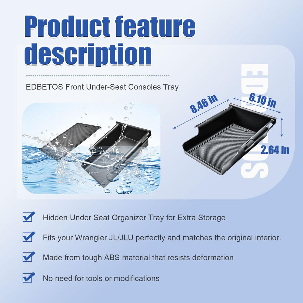EDBETOS anti-slip liner keeps valuables stable during driving