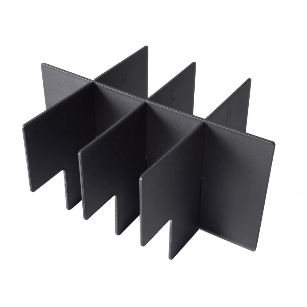 EDBETOS dividers snap-fit for secure console organization
