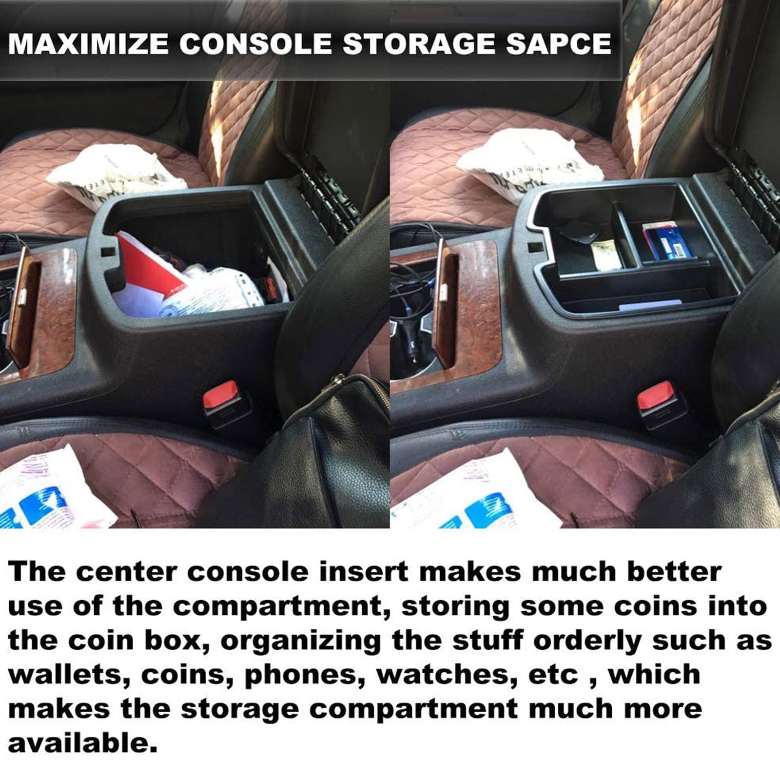 EDBETOS center console easy installation with no tools