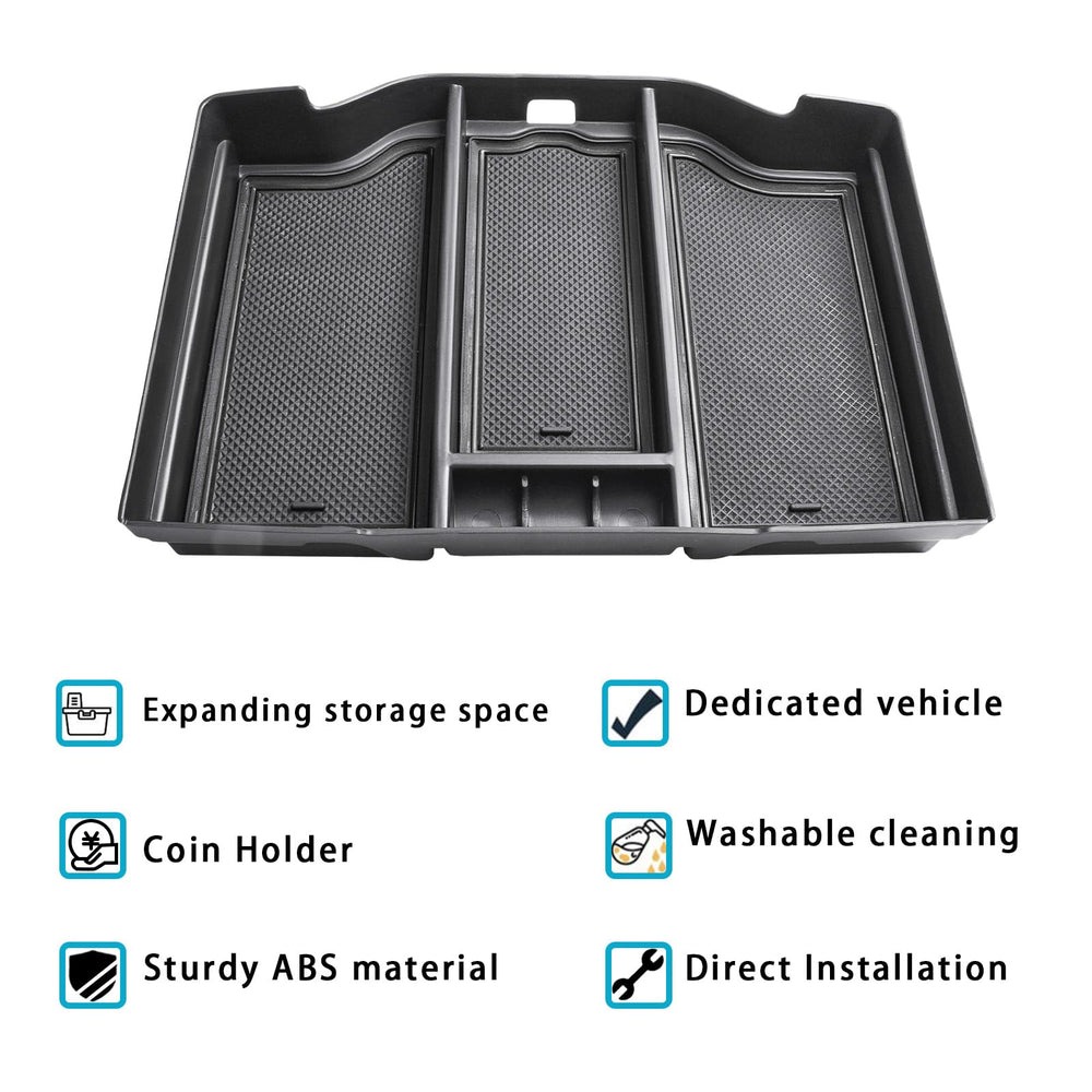 EDBETOS Center console insert for RAM 2500 enables quick access.