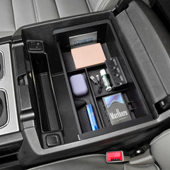 EDBETOS center console organizer tray fits Sierra 1500 for organized storage.