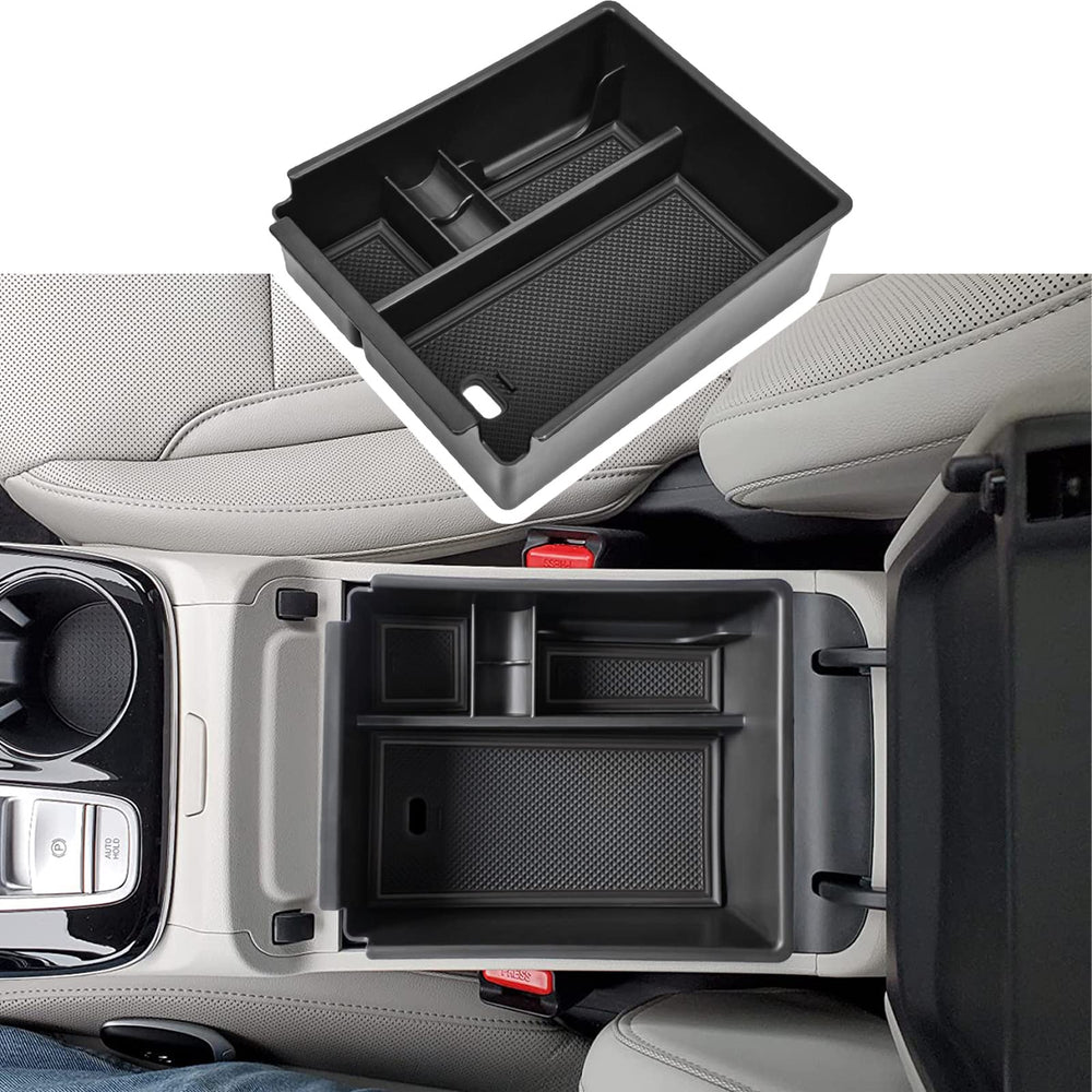 EDBETOS center console organizer top view for tidy storage in Hyundai Tucson