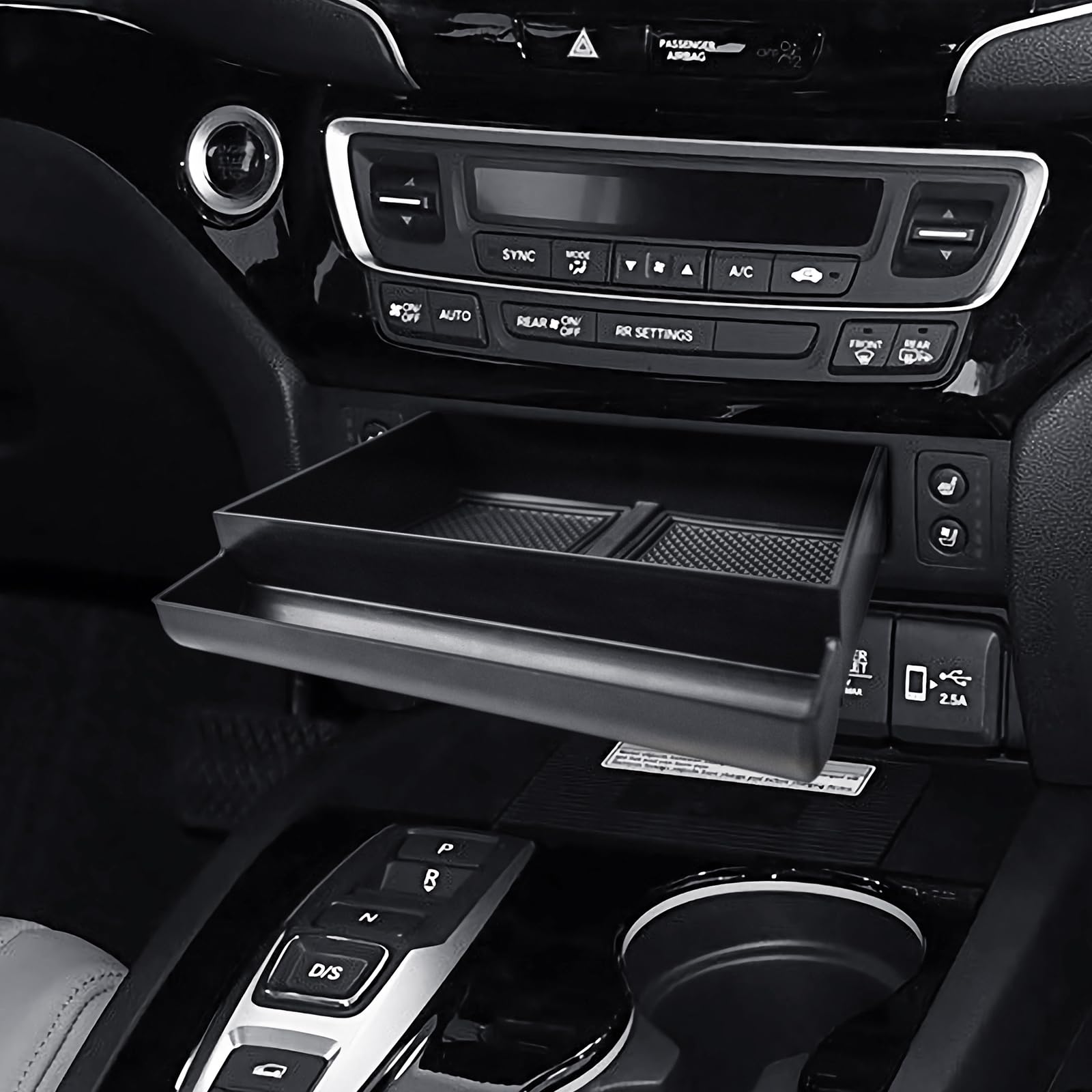 EDBETOS compact center console tray enhances interior storage sensibly.