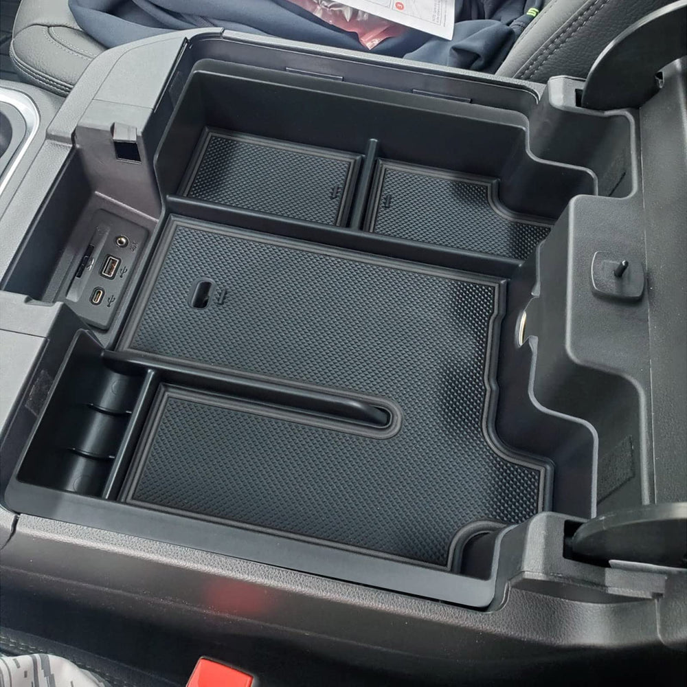 EDBETOS compact organization keeps essentials neatly accessible in the console