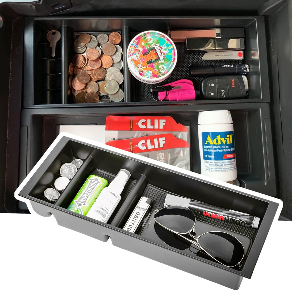 EDBETOS console tray coin holder and USB hole keeps coins and cables tidy.