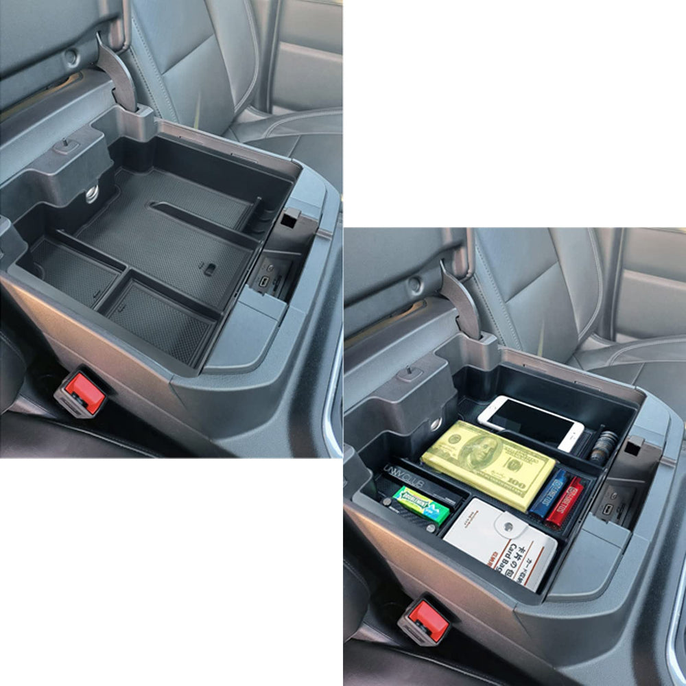 EDBETOS two-layer console tray for 2500HD/3500HD with organized lower storage