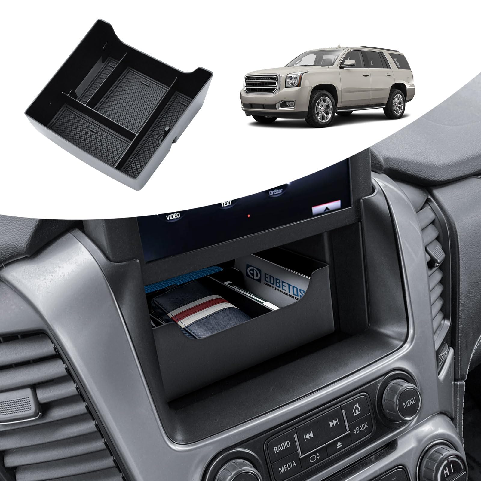 EDBETOS organizer tray supports daily drives with tidy interior.