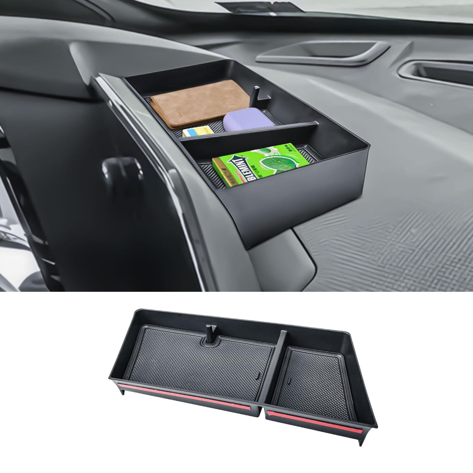 EDBETOS dashboard organizer behind screen for Chevy Trax keeps essentials within reach