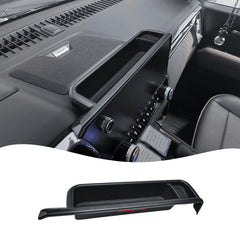 EDBETOS dashboard organizer tray behind screen fits Colorado/Canyon, reducing clutter during drives.