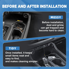 Easy tool-free installation beside the Grand Highlander center console