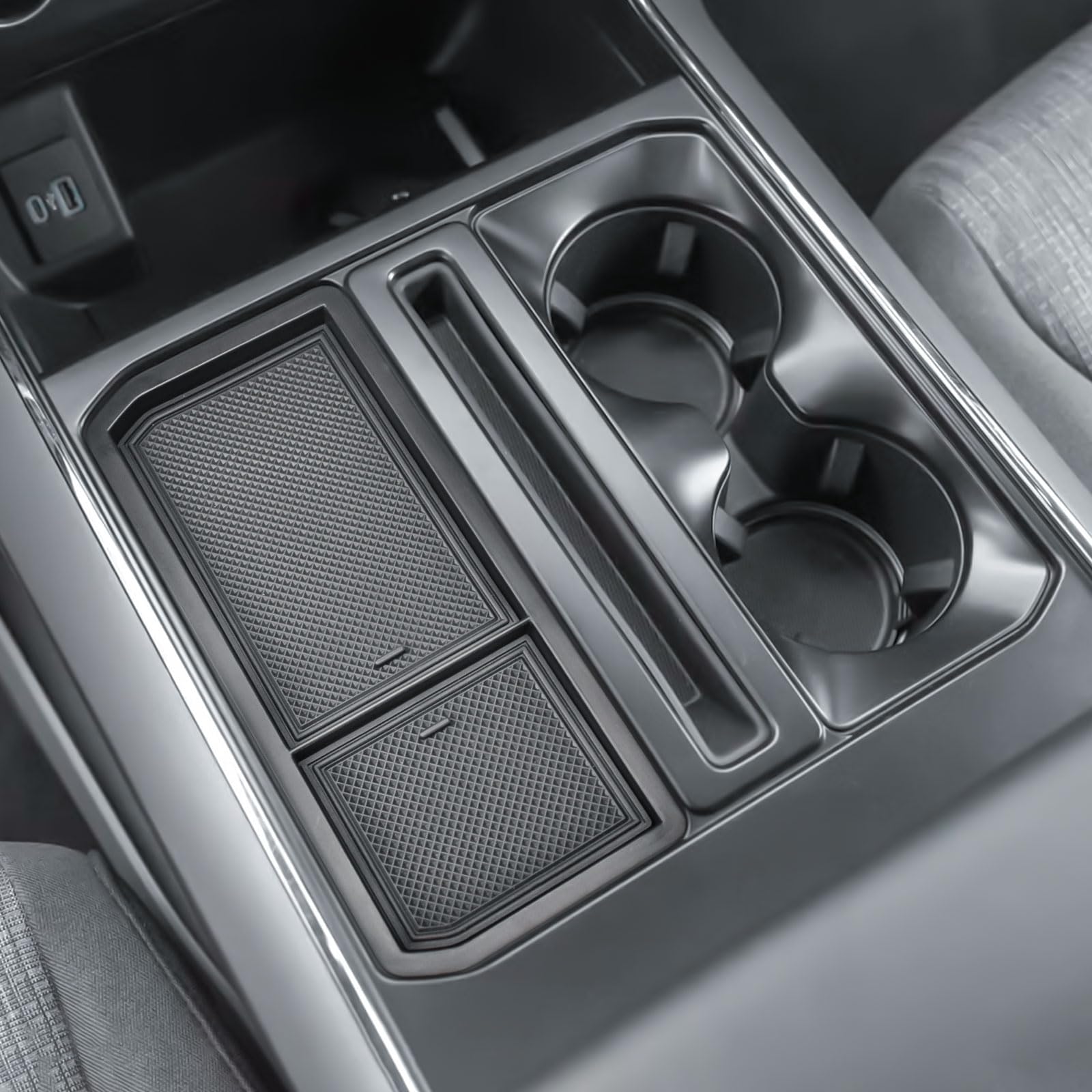EDBETOS F-150 driver-pocket cubby cover keeps small items discreet and accessible