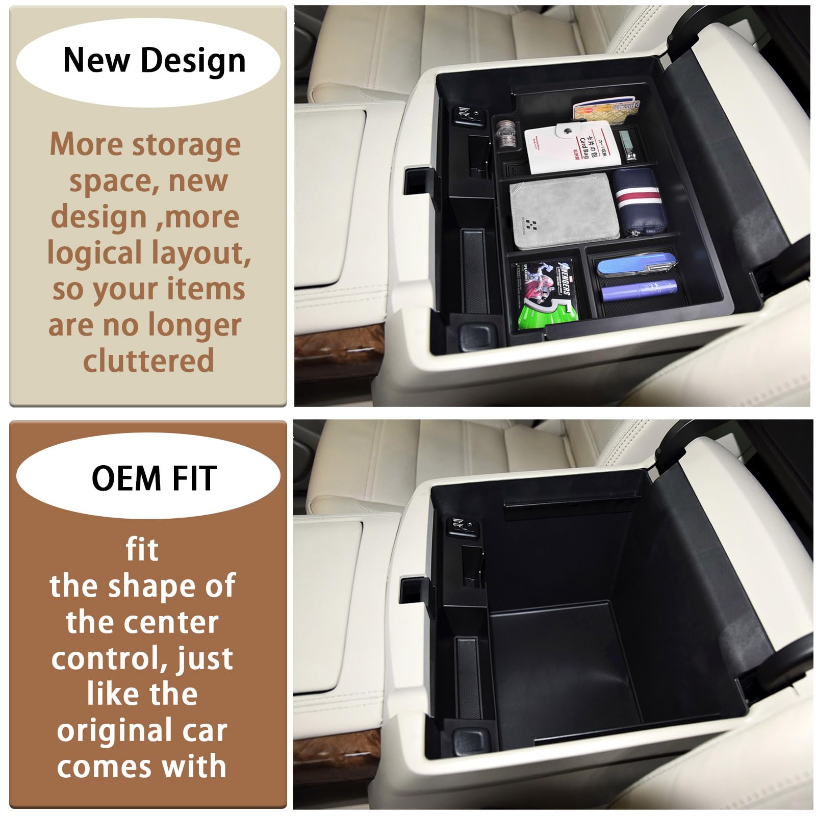 EDBETOS Sierra 2500HD/3500HD tray offers upper and lower storage layers.