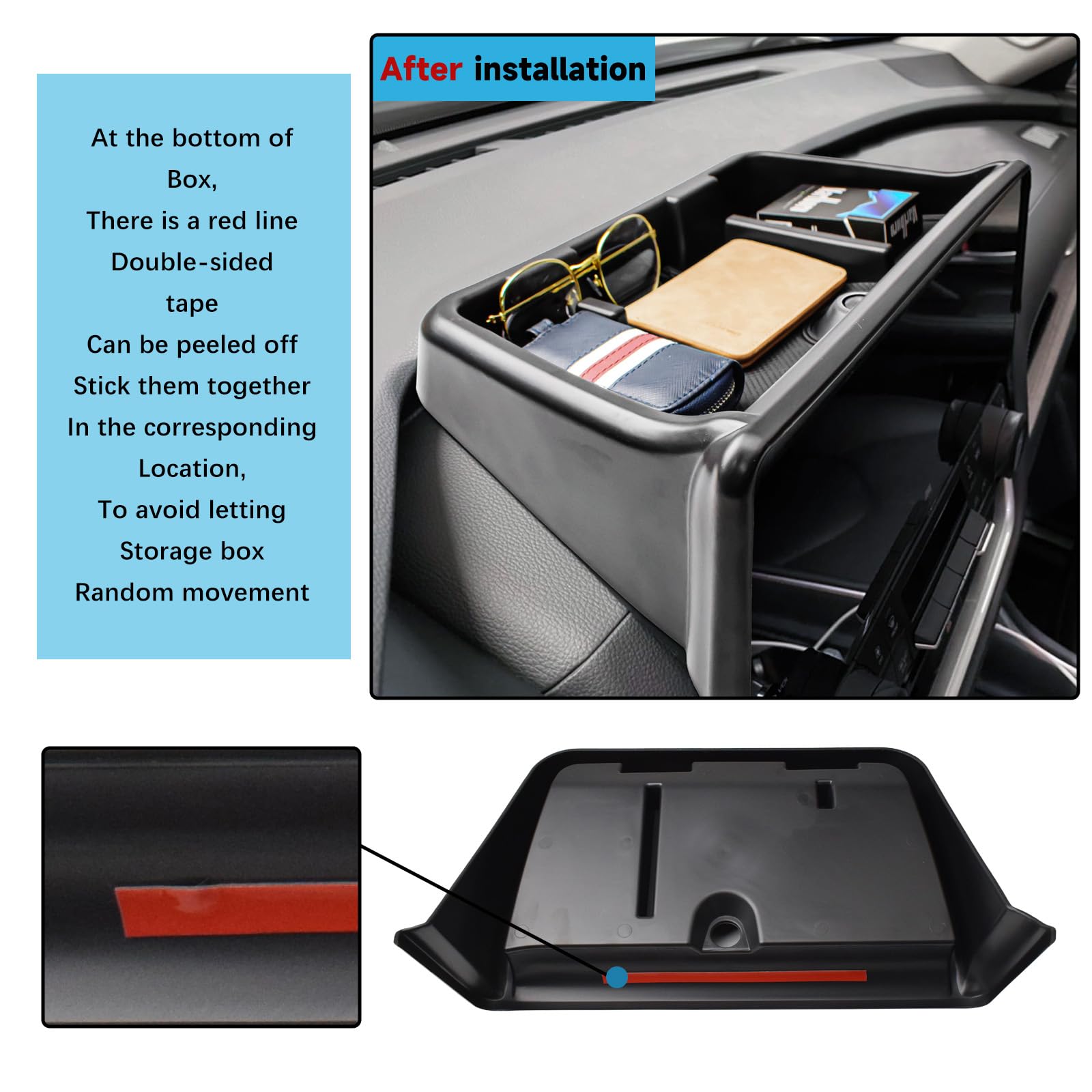 EDBETOS 2024–2026 Grand Highlander compatible dash tray blends with interior style.