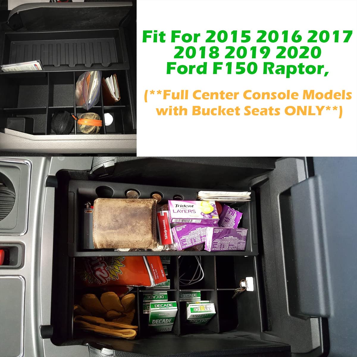 EDBETOS OEM-style console tray installs directly without modification for a factory feel.