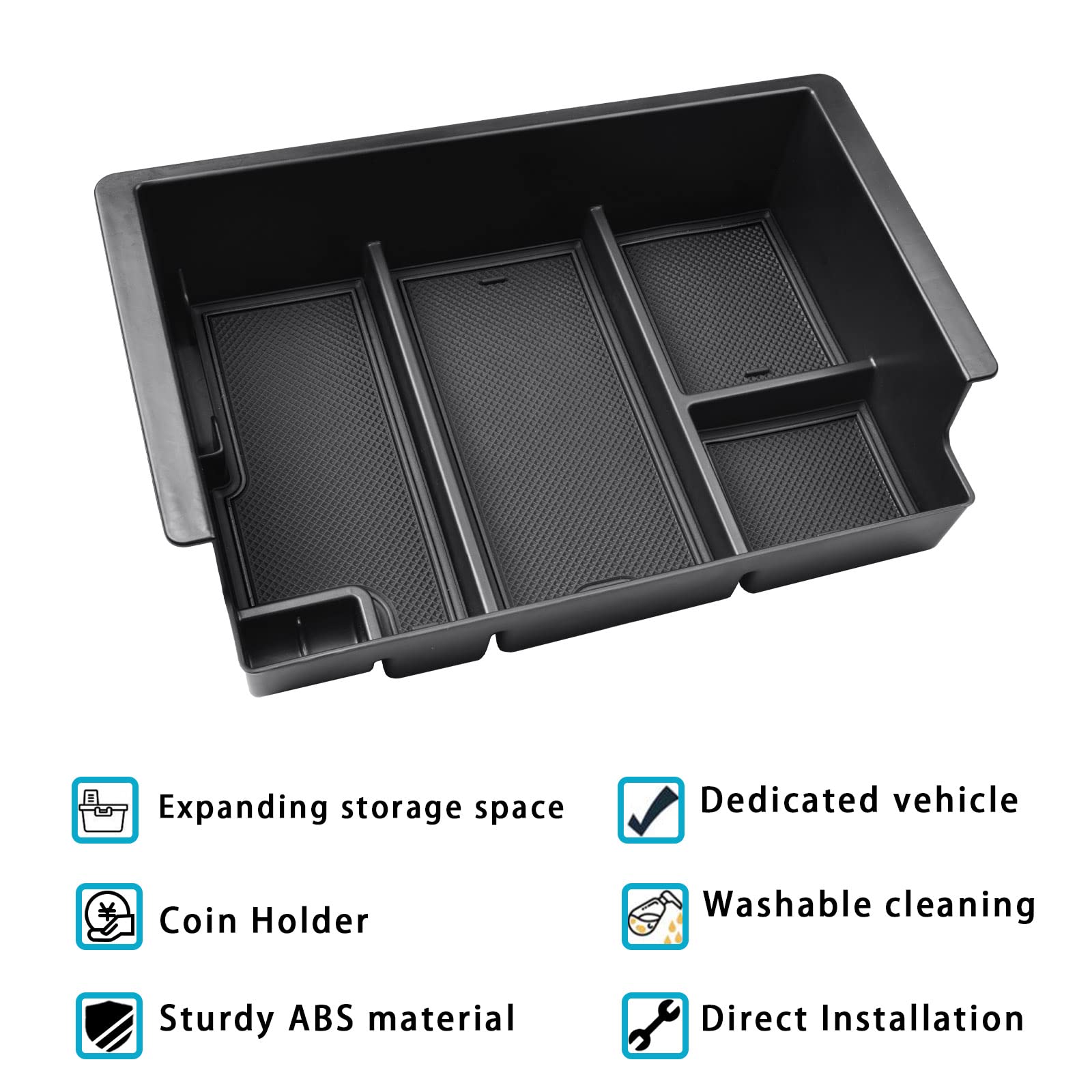 Organization of coins, keys, and gadgets in one place.