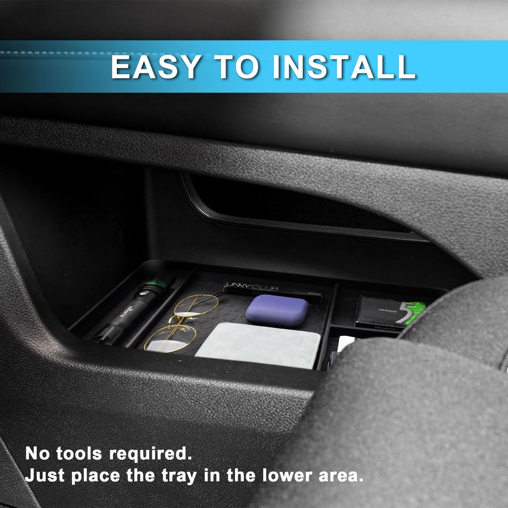 EDBETOS Pathfinder armrest organizer side compartment view for small items.
