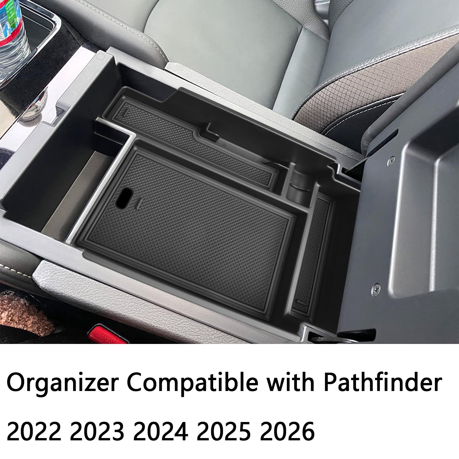Items neatly organized in Pathfinder deep console with EDBETOS tray