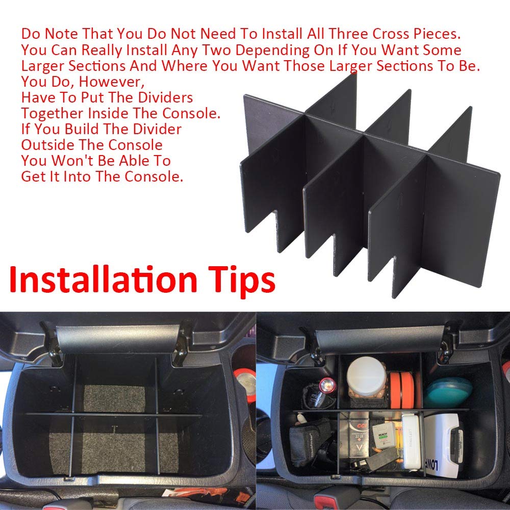 EDBETOS compact storage for tools, coins, and cables in Tacoma armrest