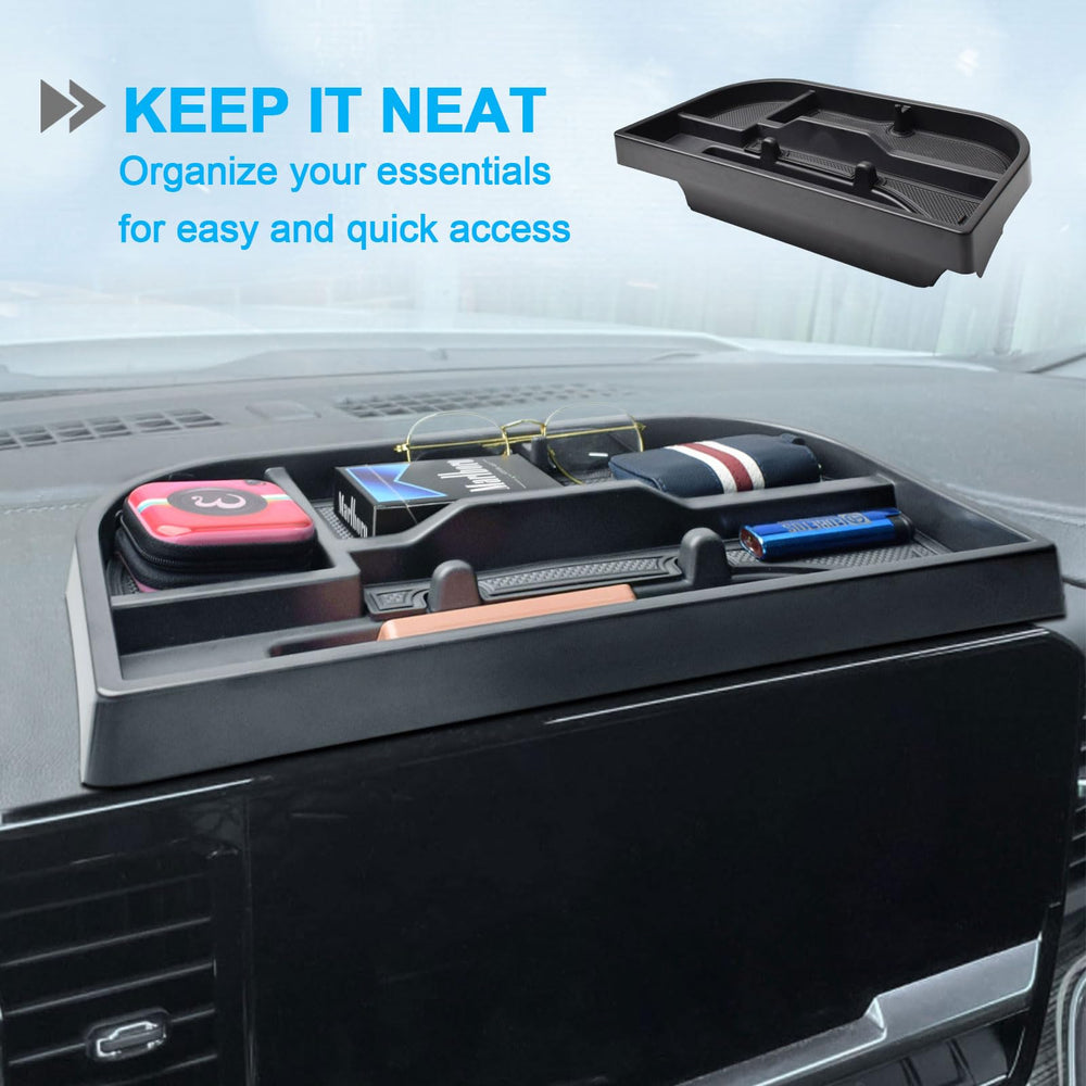 EDBETOS quick, tool-free installation fits Silverado and Sierra dash area.