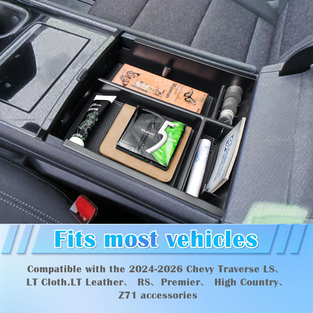 EDBETOS upper tray holding phone and keys during drive