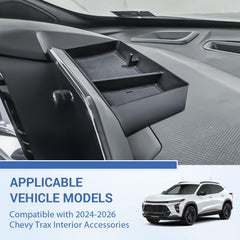 EDBETOS durable plastic storage tray resists daily use and cleans easily in the Trax cabin