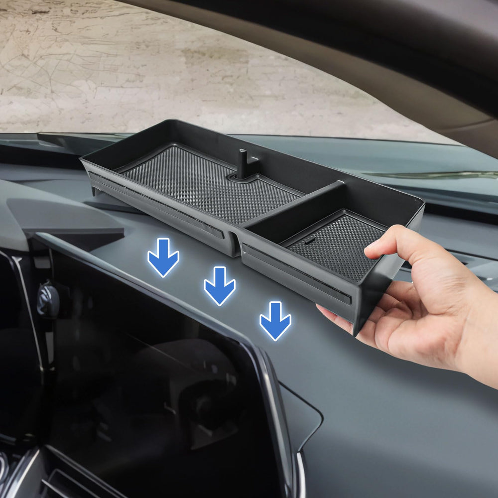 EDBETOS glasses holder keeps sunglasses accessible without clutter in the Trax dashboard