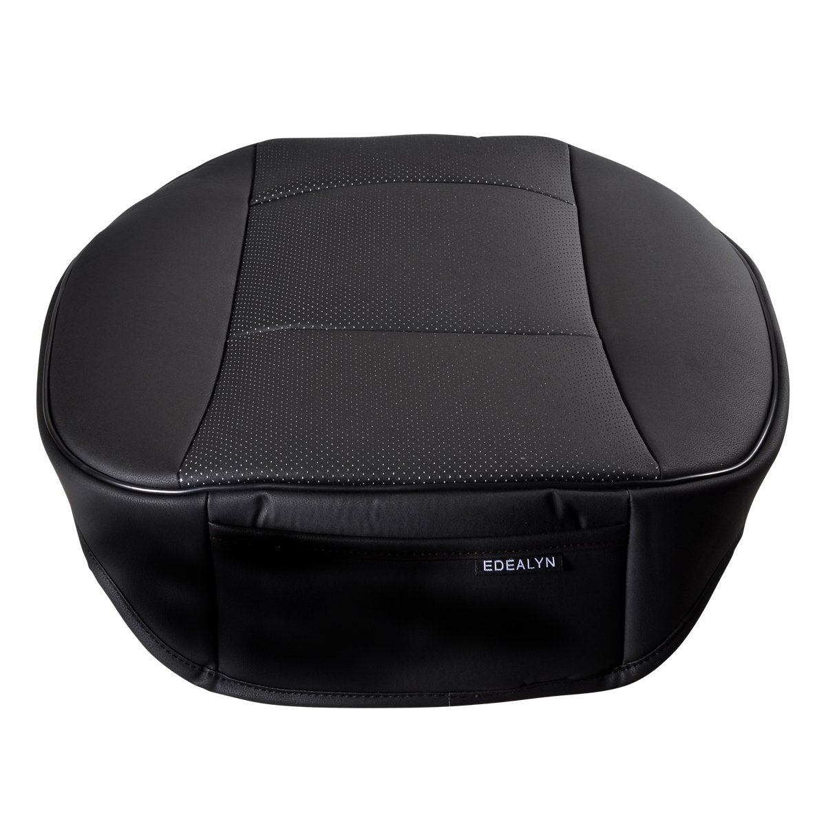 EDEALYN wrapping side design in black with premium stitching and rich look.