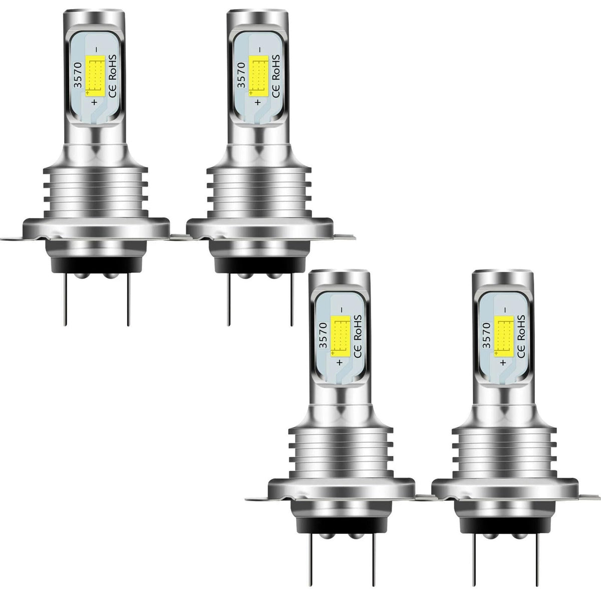 Edearkar H7 LED headlight bulb pack delivers bright 6000K light for night driving.
