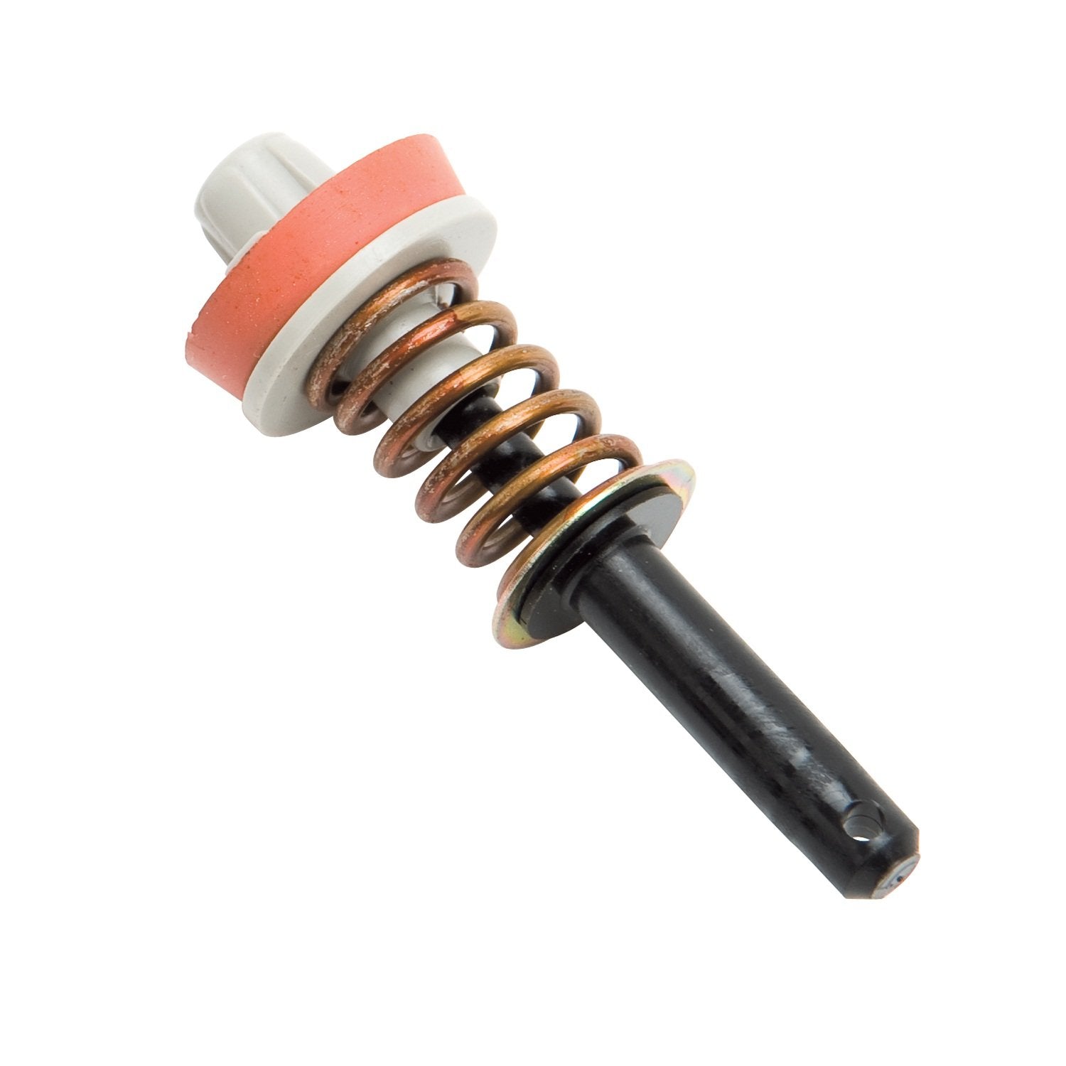 Edelbrock 1468 accelerator pump assembly front view for precise fuel delivery.