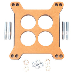 Edelbrock 8723 half-inch carb spacer top view showing overall form and airflow focus