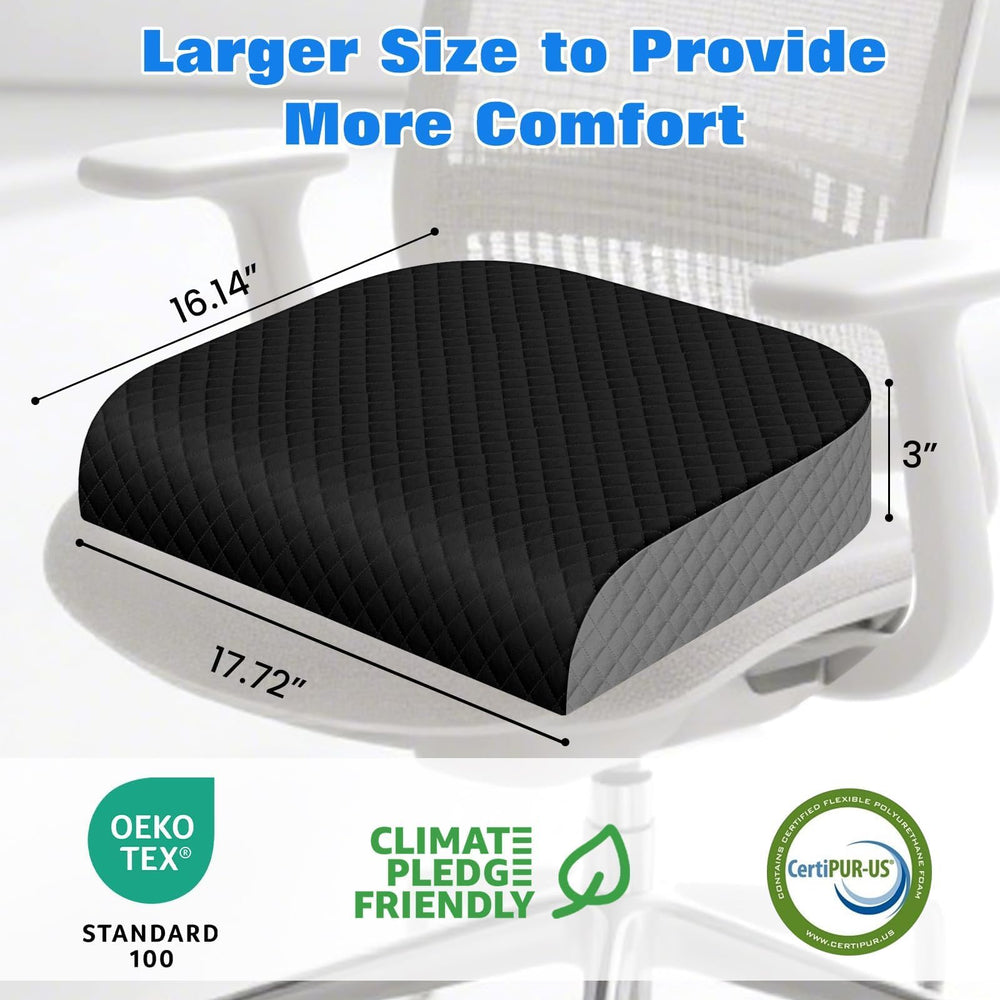 EdenDwell beveled-edge cushion supports posture with a sleek contoured edge