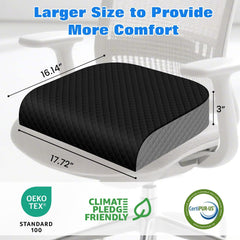EdenDwell beveled-edge cushion supports posture with a sleek contoured edge