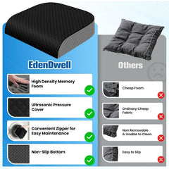 EdenDwell non-slip bottom seat cushion stays secure on any chair