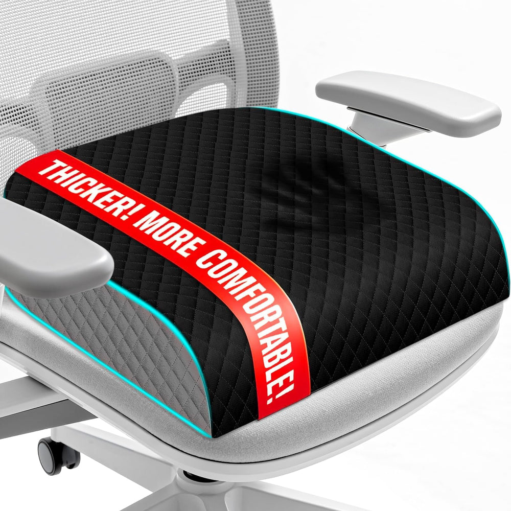 EdenDwell seat cushion on an office chair showing stable non-slip support.
