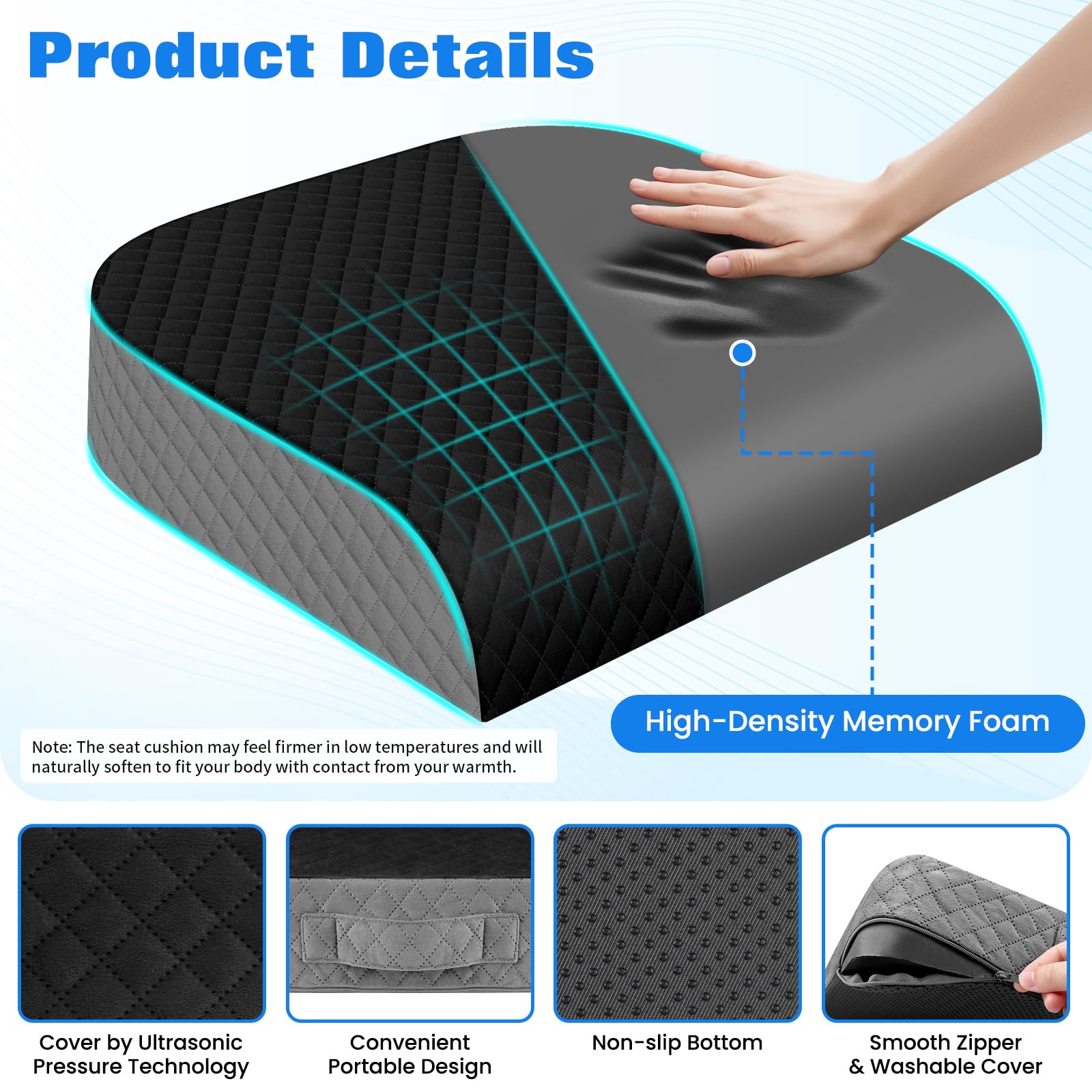 EdenDwell washable cover cushion; easy maintenance and quick cleaning