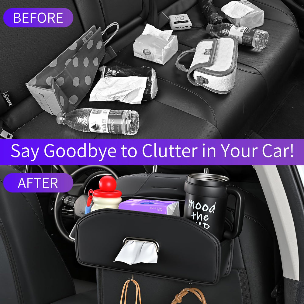 Edotim headrest attachment installs in seconds without tools.