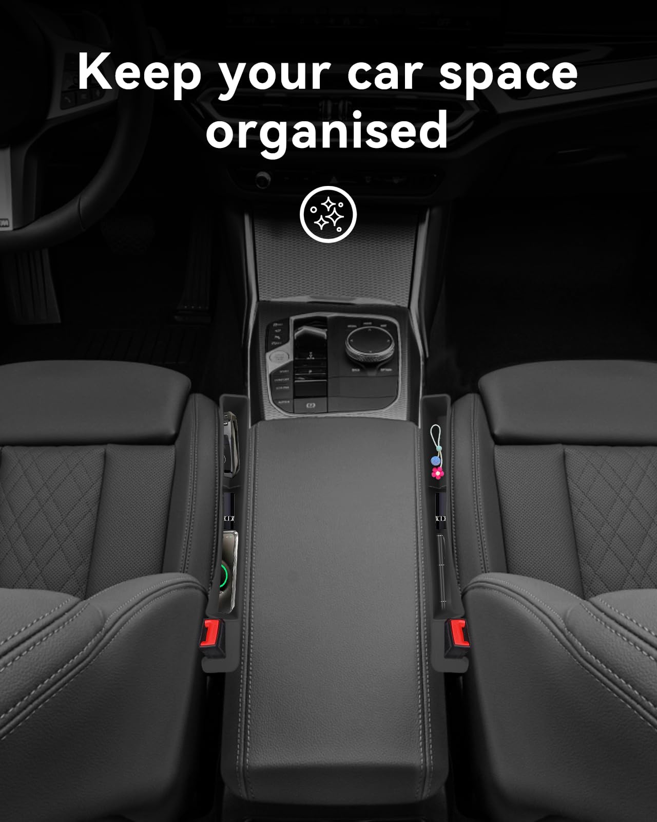 Edotim car seat gap filler fits most cars, SUVs, and trucks